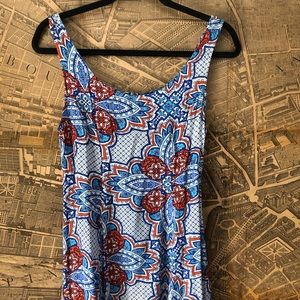 Mink Pink cotton skater dress red white blue